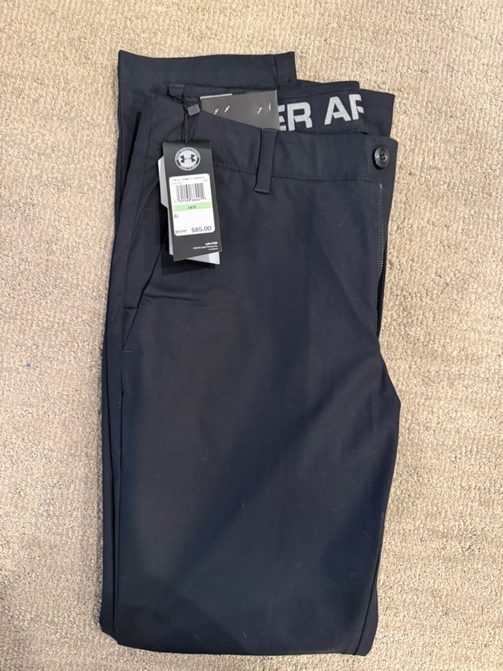 NWT Under Armour Black Athletic Trousers